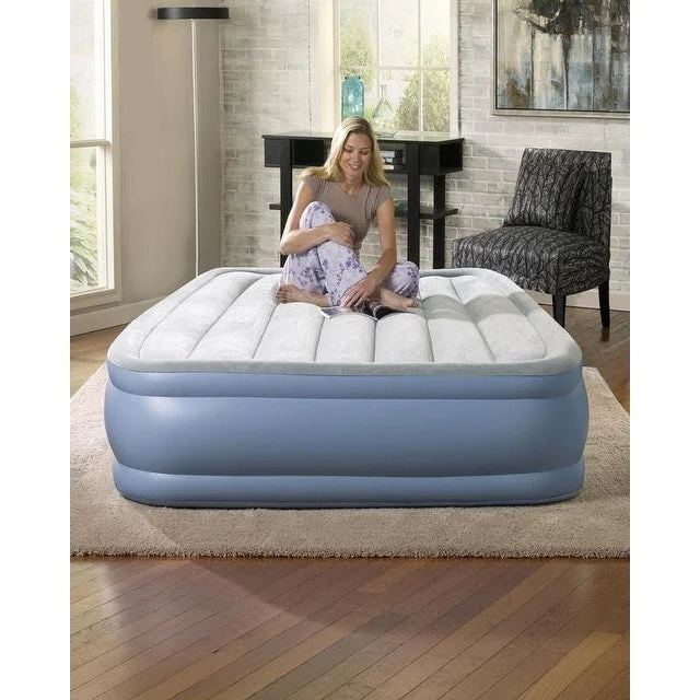 Gel - infused memory foam mattresses for cooler sleepBeautyrest Full Hi Loft Inflatable Air Mattress Gel - infused memory foam mattresses for cooler sleepBeautyrest Full Hi Loft Inflatable Air Mattress
