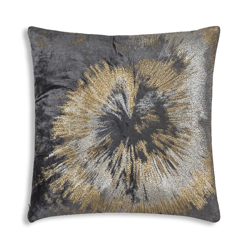 Feather Pillows for a Luxurious SleepMira Starburst Charcoal Velvet Pillow