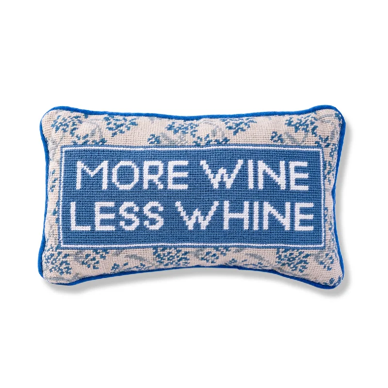 Pregnancy Pillows for Expectant MothersMore Wine Needlepoint Pillow