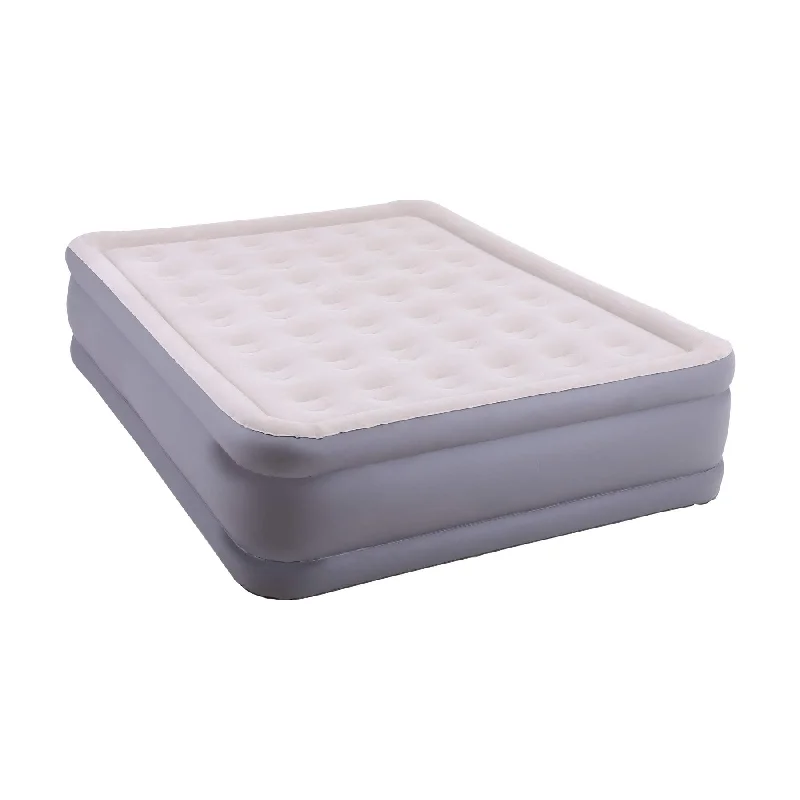 Queen - size mattresses for couples and standard bedroomsALPHA CAMP Air Mattresses with Built in Pump,Inflatable Flocked Top Airbed for Camping Travel Home Queen - size mattresses for couples and standard bedroomsALPHA CAMP Air Mattresses with Built in Pump,Inflatable Flocked Top Airbed for Camping Travel Home