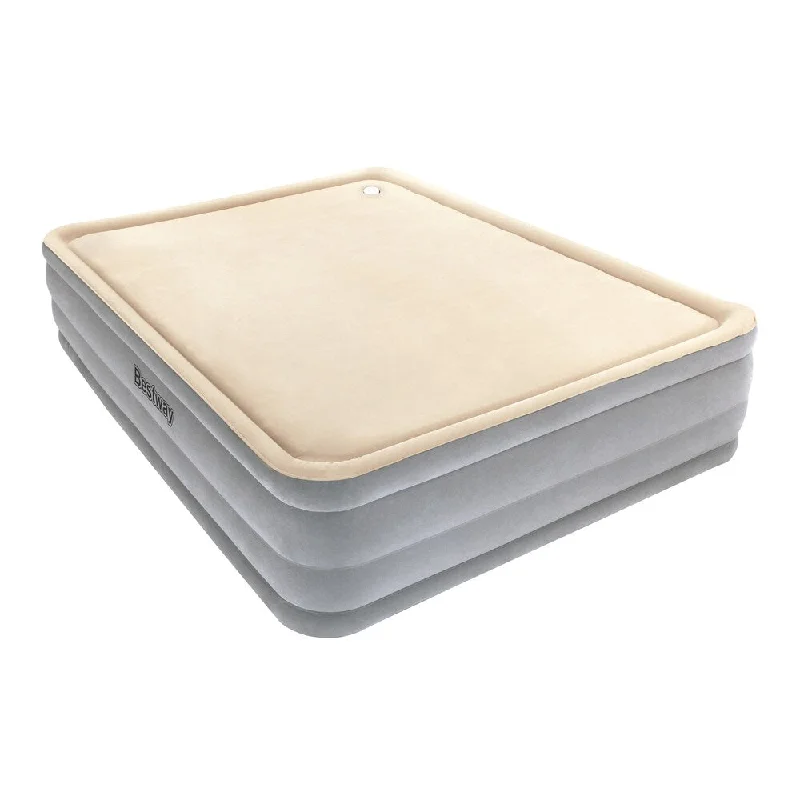 Gel - infused memory foam mattresses for cooler sleepBestway Foam Top Comfort Raised Queen Airbed Gel - infused memory foam mattresses for cooler sleepBestway Foam Top Comfort Raised Queen Airbed