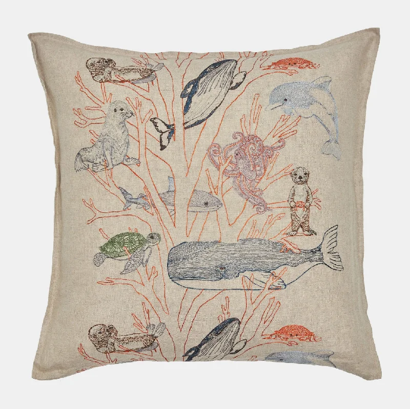 Travel Pillows for Long JourneysCoral Forest Square Pillow
