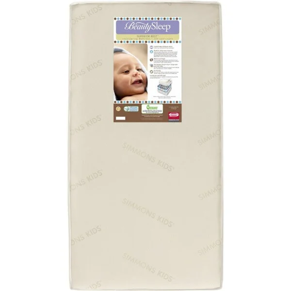 Organic cotton mattresses for a chemical - free sleep surfaceSimmons Kids Beautysleep Superior Rest 162 Coil Mattress