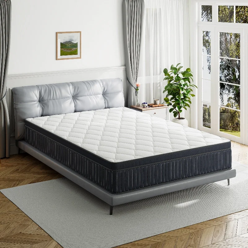 King - size mattresses for spacious master bedroomsIFLUOUS 12in. Medium Pillow Top Gel Memory Foam Innerspring Hybrid Mattress with CertiPUR-US, SGS and OEKO-TEX Certified King - size mattresses for spacious master bedroomsIFLUOUS 12in. Medium Pillow Top Gel Memory Foam Innerspring Hybrid Mattress with CertiPUR-US, SGS and OEKO-TEX Certified