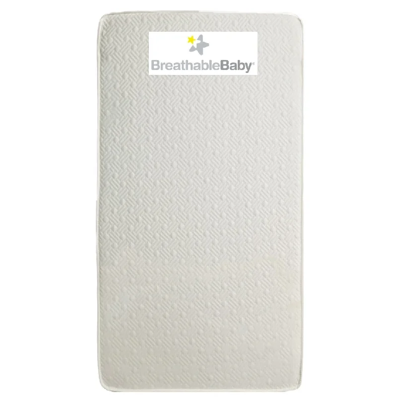 Organic cotton mattresses for a chemical - free sleep surfaceBreathableBaby EcoCore 250 2-Stage Dual-Sided Crib Mattress, 52 in x 28 in x 6 in Organic cotton mattresses for a chemical - free sleep surfaceBreathableBaby EcoCore 250 2-Stage Dual-Sided Crib Mattress, 52 in x 28 in x 6 in