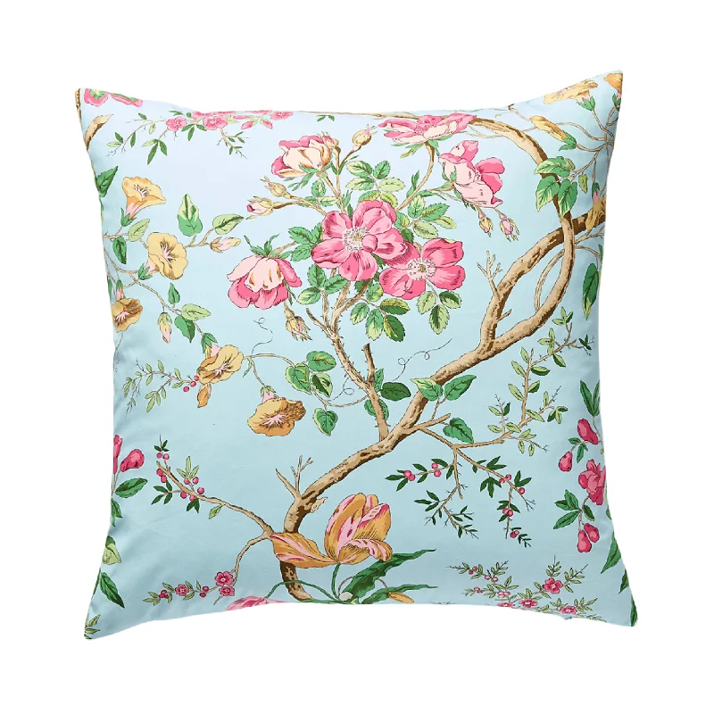 Square Pillows for Modern Home DecorPersephone Print Pillow in Spring Sky