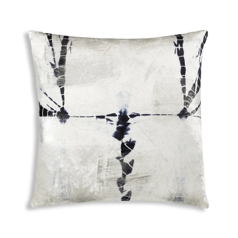 Feather Pillows for a Luxurious SleepIndigo Silver Navy Base With Silver Foil Pillow