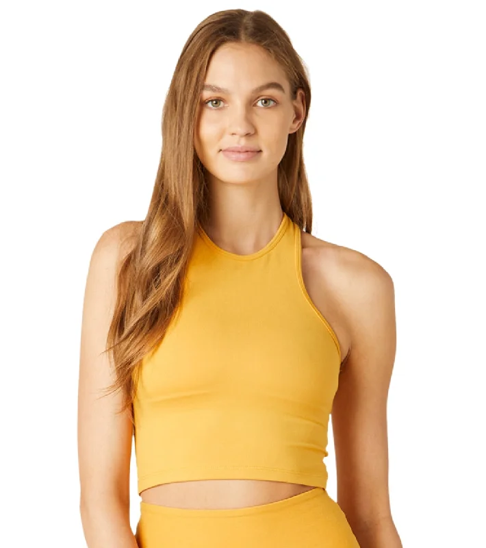 Beyond Yoga Spacedye Studio Cropped Yoga Tank Sunny Citrine