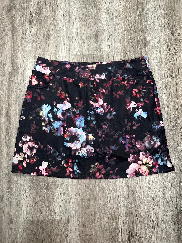 Floral Print Athletic Skort RYANDREW, Size L