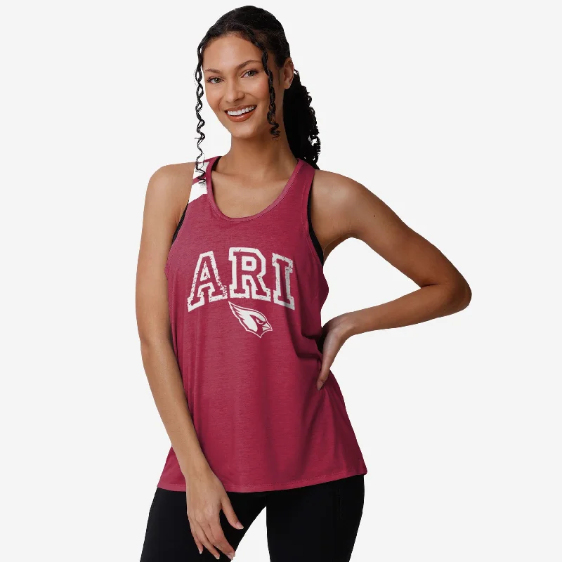 Arizona Cardinals Womens Team Twist Sleeveless Top