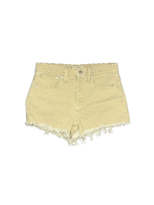 High-Rise Denim Shorts in Light Wash