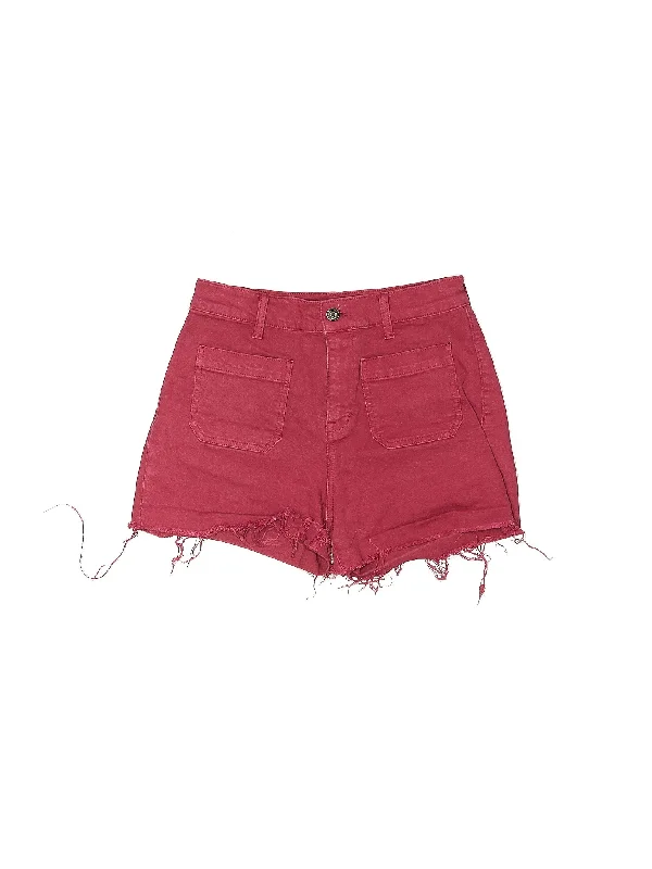 High-Rise Denim Shorts in Medium Wash