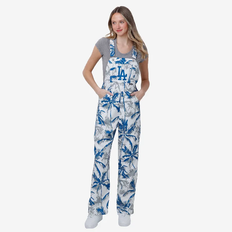 Los Angeles Dodgers Womens Palm Tree Thematic Bib Overalls