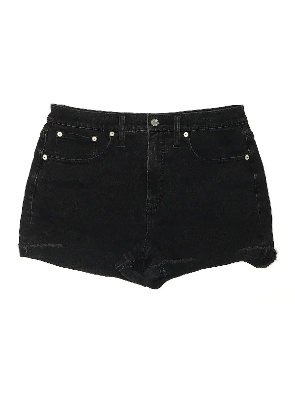 Mid-Rise Denim Shorts in Medium Wash