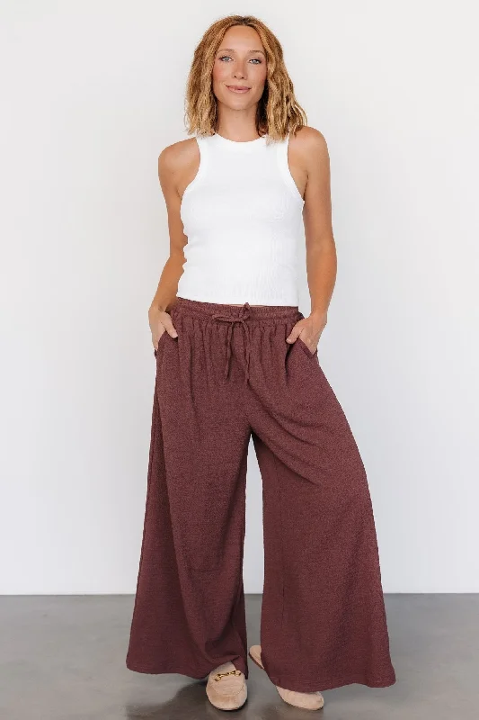 Florence Textured Pants | Desert Rose