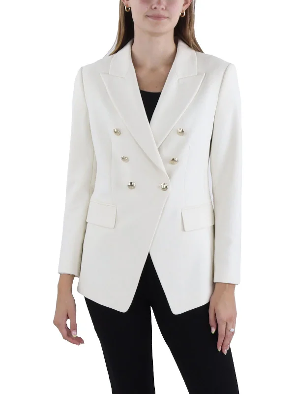 Womens Suit Separate Work Double-Breasted Blazer