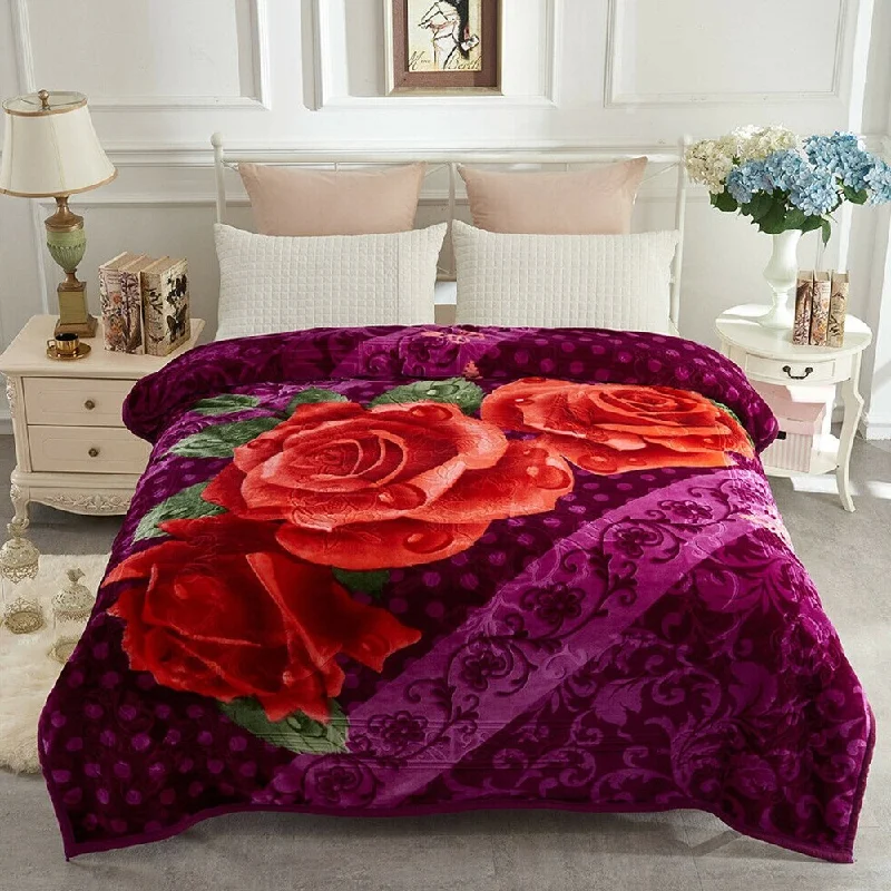 Synthetic fiber blend blankets for a budget - friendly choiceAnimal Thick Heavy Winter Warm Soft Mink Blanket Queen Purple Synthetic fiber blend blankets for a budget - friendly choiceAnimal Thick Heavy Winter Warm Soft Mink Blanket Queen Purple