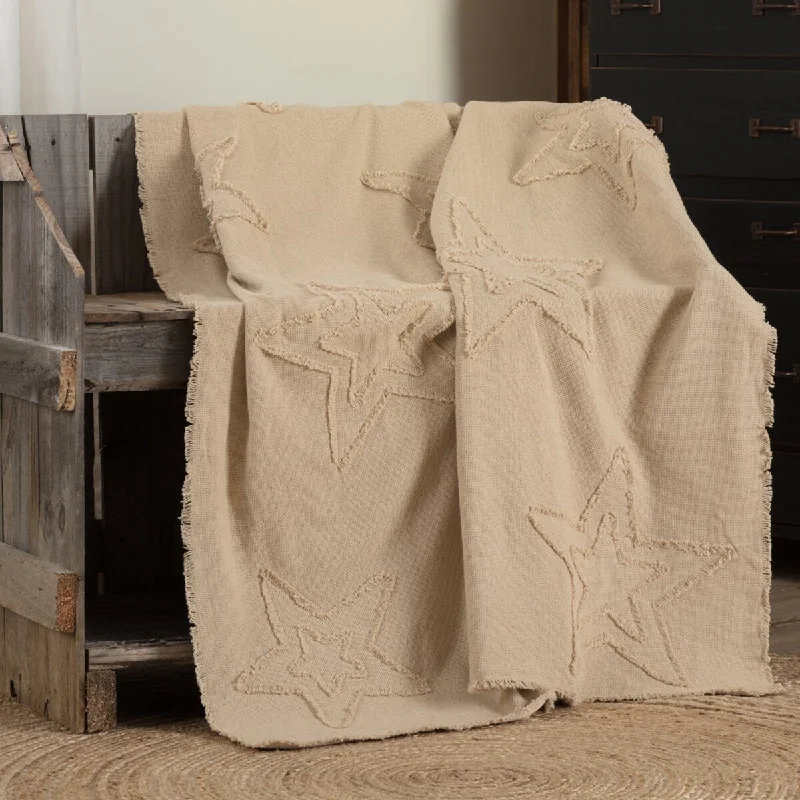 Rayon from bamboo blankets for a silky and breathable feelBurlap Star Woven Throw 50x60 Rayon from bamboo blankets for a silky and breathable feelBurlap Star Woven Throw 50x60