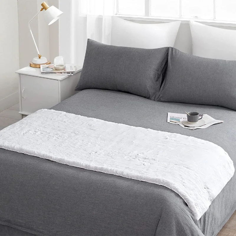 Acrylic blankets for a soft and affordable alternativeChunky Bunny - Coma InducerĀ® End of Bed Runner - White Acrylic blankets for a soft and affordable alternativeChunky Bunny - Coma InducerĀ® End of Bed Runner - White
