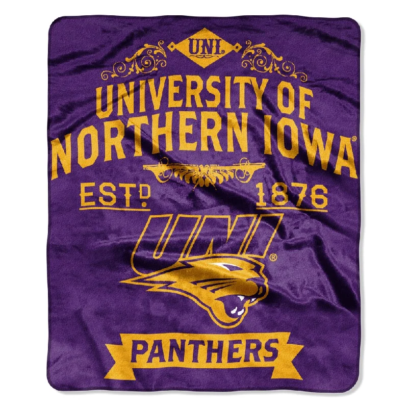 Silk blankets with a smooth and elegant touchCOL 704 Northern Iowa Polyester Raschel Throw