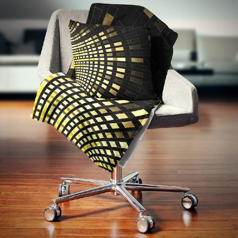 Mohair blankets with a unique sheen and softnessDesignart 'Abstract Fractal Gold Square Pixel' Abstract Throw Blanket Mohair blankets with a unique sheen and softnessDesignart 'Abstract Fractal Gold Square Pixel' Abstract Throw Blanket