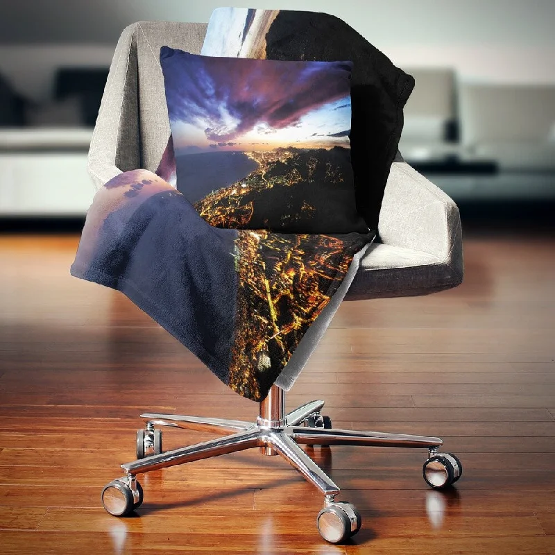 Bamboo fiber blankets with natural antibacterial propertiesDesignart 'Barcelona Skyline Panorama' Cityscape Throw Blanket Bamboo fiber blankets with natural antibacterial propertiesDesignart 'Barcelona Skyline Panorama' Cityscape Throw Blanket