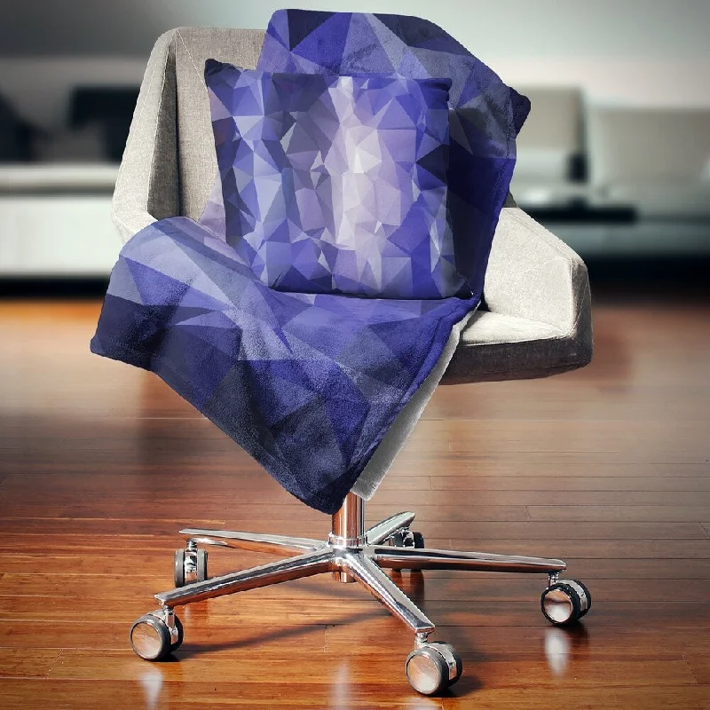 Acrylic blankets for a soft and affordable alternativeDesignart 'Blue Polygonal Mosaic Pattern' Abstract Throw Blanket Acrylic blankets for a soft and affordable alternativeDesignart 'Blue Polygonal Mosaic Pattern' Abstract Throw Blanket