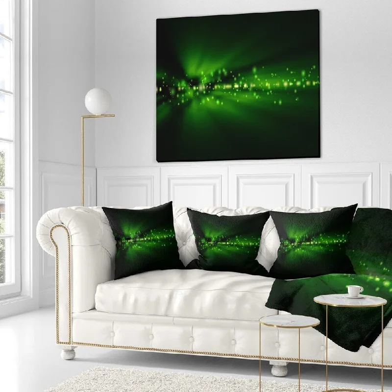 Linen blankets with a rustic and textured lookDesignart 'Blurred Bright Green Lights' Landscape Photo Throw Blanket Linen blankets with a rustic and textured lookDesignart 'Blurred Bright Green Lights' Landscape Photo Throw Blanket