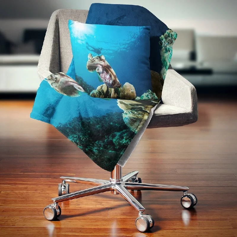 Microfiber blankets that are durable and easy to care forDesignart 'Broadclub Cuttlefish Underwater' Seashore Throw Blanket Microfiber blankets that are durable and easy to care forDesignart 'Broadclub Cuttlefish Underwater' Seashore Throw Blanket