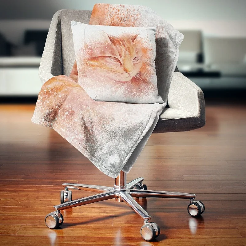 Microfiber blankets that are durable and easy to care forDesignart 'Brown Cat Face Sketch on White' Animal Throw Blanket Microfiber blankets that are durable and easy to care forDesignart 'Brown Cat Face Sketch on White' Animal Throw Blanket