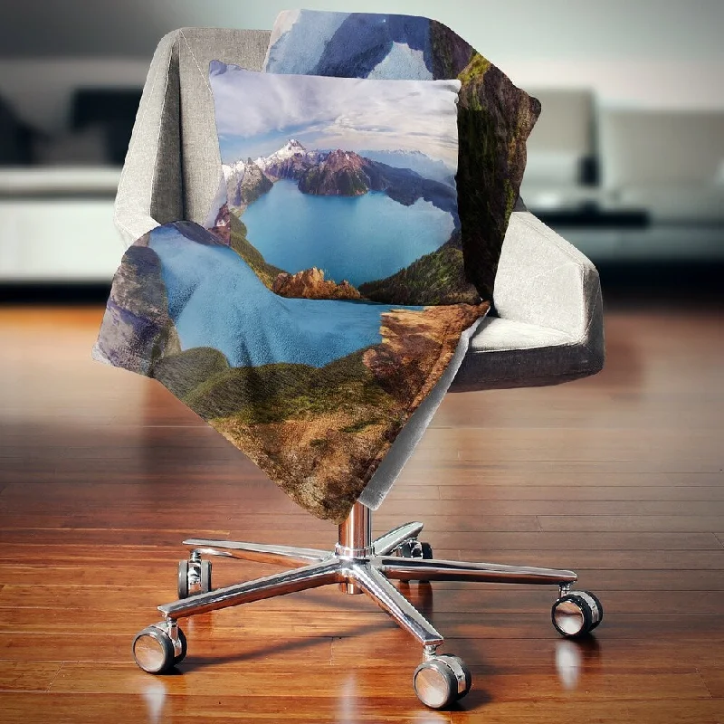 Cotton blankets for breathability and a lightweight feelDesignart 'Clear Lake with Bright Sky' Landscape Fleece Throw Blanket Cotton blankets for breathability and a lightweight feelDesignart 'Clear Lake with Bright Sky' Landscape Fleece Throw Blanket