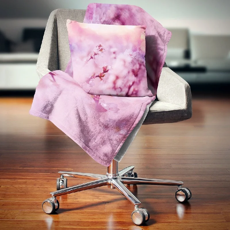 Microfiber blankets that are durable and easy to care forDesignart 'Close Up View of Blossoming Cherry' Floral Throw Blanket Microfiber blankets that are durable and easy to care forDesignart 'Close Up View of Blossoming Cherry' Floral Throw Blanket