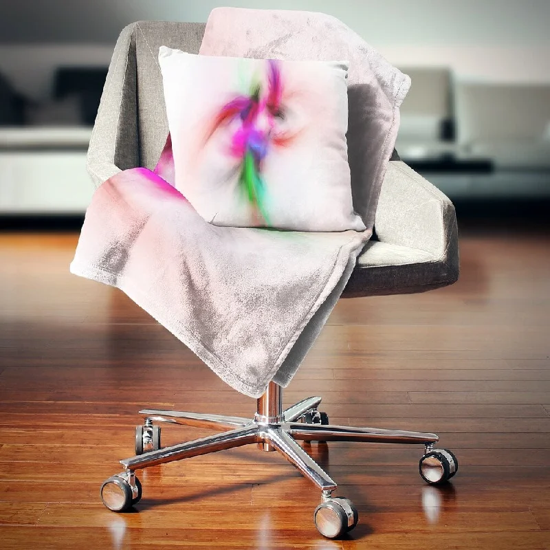 Acrylic blankets for a soft and affordable alternativeDesignart 'Colorful Electromagnetic Field' Abstract Throw Blanket