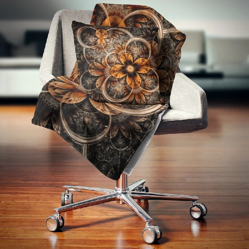Acrylic blankets for a soft and affordable alternativeDesignart 'Dark Orange Digital Art Fractal Flower' Floral Throw Blanket Acrylic blankets for a soft and affordable alternativeDesignart 'Dark Orange Digital Art Fractal Flower' Floral Throw Blanket