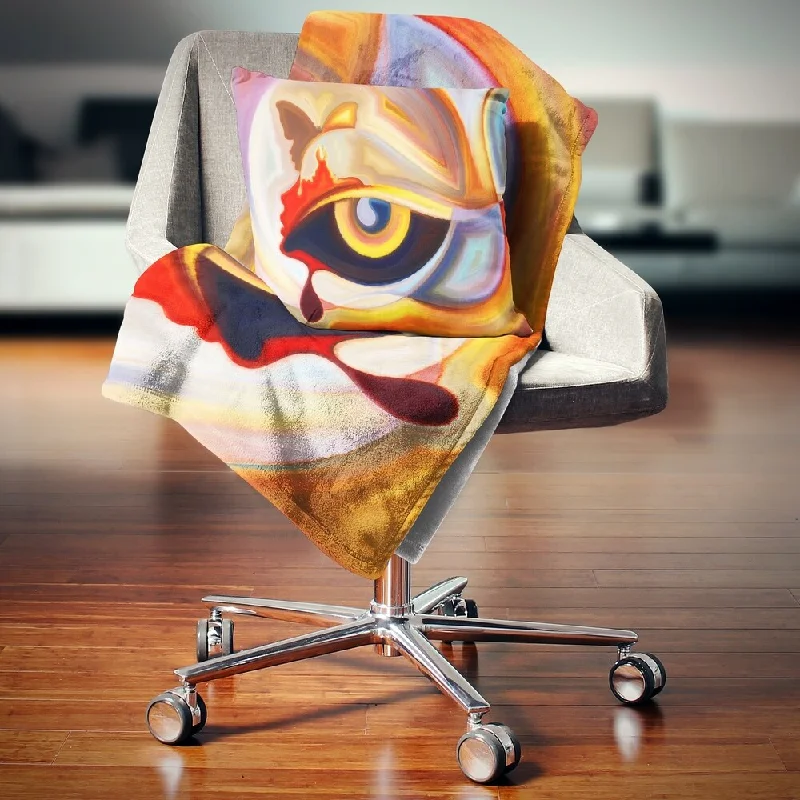 King - size blankets to cover large beds comfortablyDesignart 'Eye s Intuition' Abstract Throw Blanket King - size blankets to cover large beds comfortablyDesignart 'Eye s Intuition' Abstract Throw Blanket