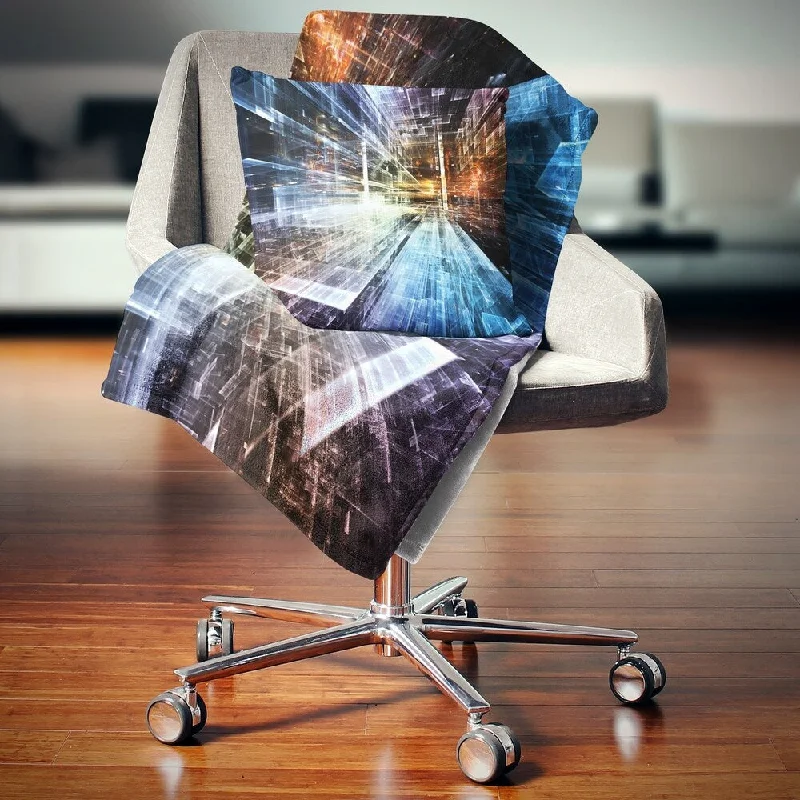 Mohair blankets with a unique sheen and softnessDesignart 'Future Industry' Abstract Throw Blanket Mohair blankets with a unique sheen and softnessDesignart 'Future Industry' Abstract Throw Blanket