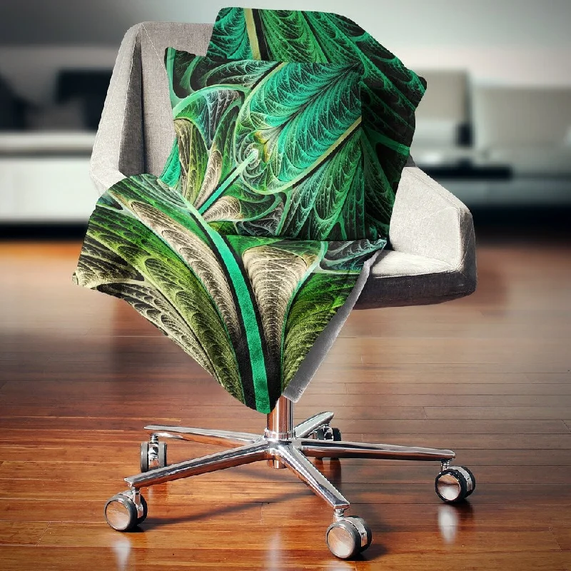 Microfiber blankets that are durable and easy to care forDesignart 'Green on Black Fractal Stained Glass' Abstract Throw Blanket Microfiber blankets that are durable and easy to care forDesignart 'Green on Black Fractal Stained Glass' Abstract Throw Blanket