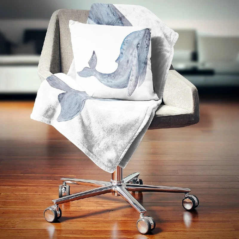 Microfiber blankets that are durable and easy to care forDesignart 'Large Whale Watercolor' Animal Throw Blanket Microfiber blankets that are durable and easy to care forDesignart 'Large Whale Watercolor' Animal Throw Blanket