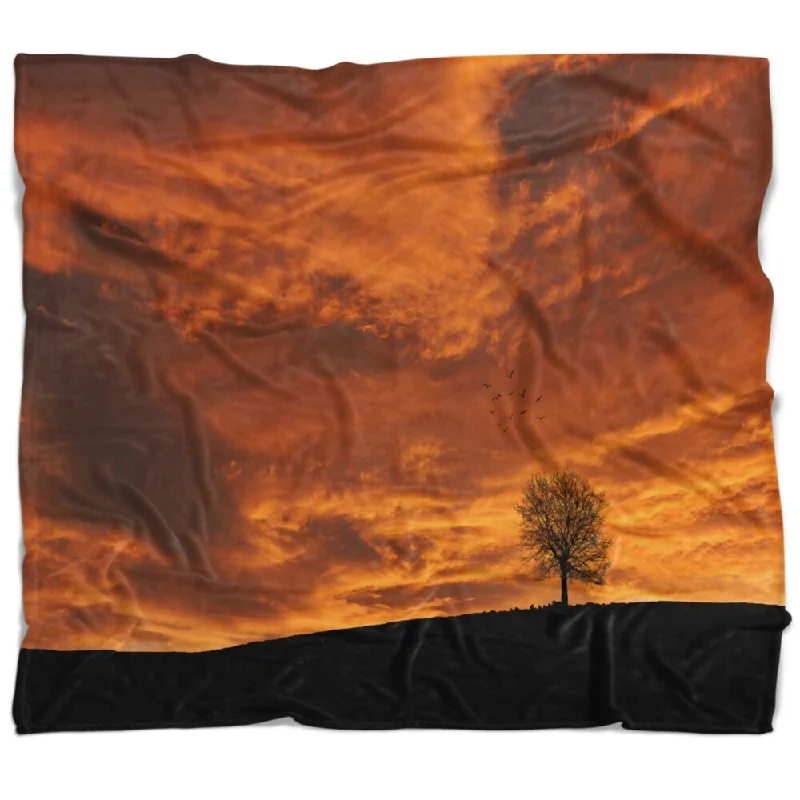Acrylic blankets for a soft and affordable alternativeDesignart 'Lonely Tree under Brown Sky' Landscape Fleece Throw Blanket Acrylic blankets for a soft and affordable alternativeDesignart 'Lonely Tree under Brown Sky' Landscape Fleece Throw Blanket