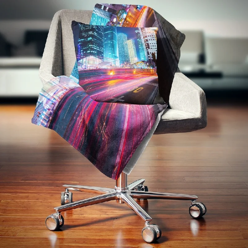 Acrylic blankets for a soft and affordable alternativeDesignart 'Modern City Night Scene' Cityscape Photo Throw Blanket Acrylic blankets for a soft and affordable alternativeDesignart 'Modern City Night Scene' Cityscape Photo Throw Blanket