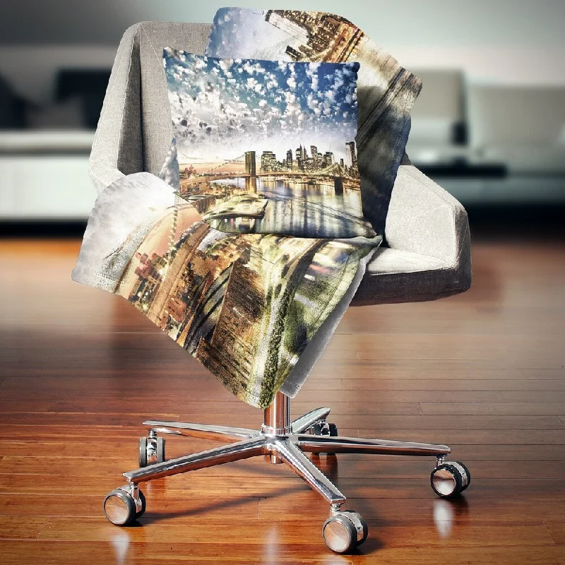 Cotton blankets for breathability and a lightweight feelDesignart 'New York City Manhattan Skyline' Cityscape Photo Throw Blanket Cotton blankets for breathability and a lightweight feelDesignart 'New York City Manhattan Skyline' Cityscape Photo Throw Blanket