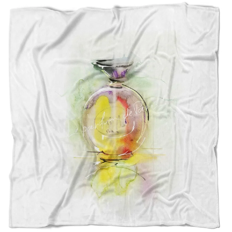 Fleece blankets for a cozy and plush textureDesignart 'Perfume Bottle Watercolor' Animal Throw Blanket Fleece blankets for a cozy and plush textureDesignart 'Perfume Bottle Watercolor' Animal Throw Blanket