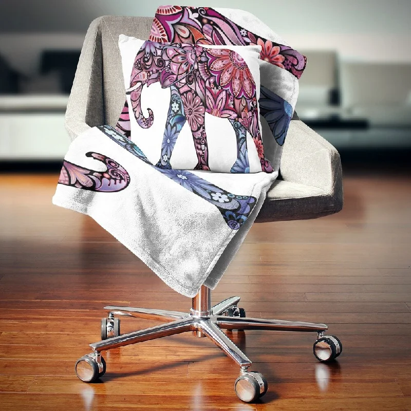 Acrylic blankets for a soft and affordable alternativeDesignart 'Purple Cheerful Elephant' Animal Throw Blanket Acrylic blankets for a soft and affordable alternativeDesignart 'Purple Cheerful Elephant' Animal Throw Blanket