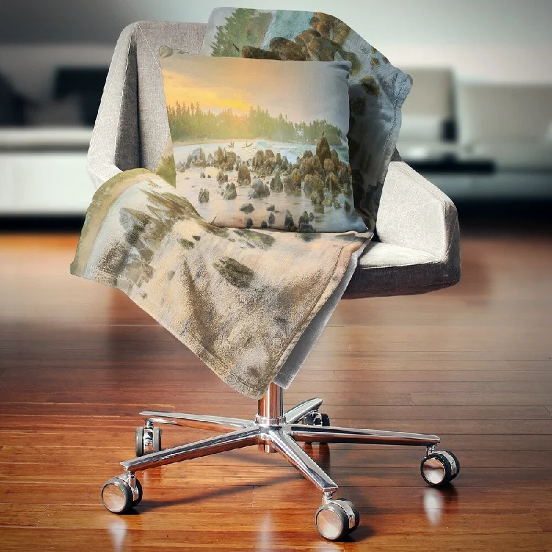 Microfiber blankets that are durable and easy to care forDesignart 'Rocky Romantic Beach of Sri Lanka' Landscape Fleece Throw Blanket Microfiber blankets that are durable and easy to care forDesignart 'Rocky Romantic Beach of Sri Lanka' Landscape Fleece Throw Blanket
