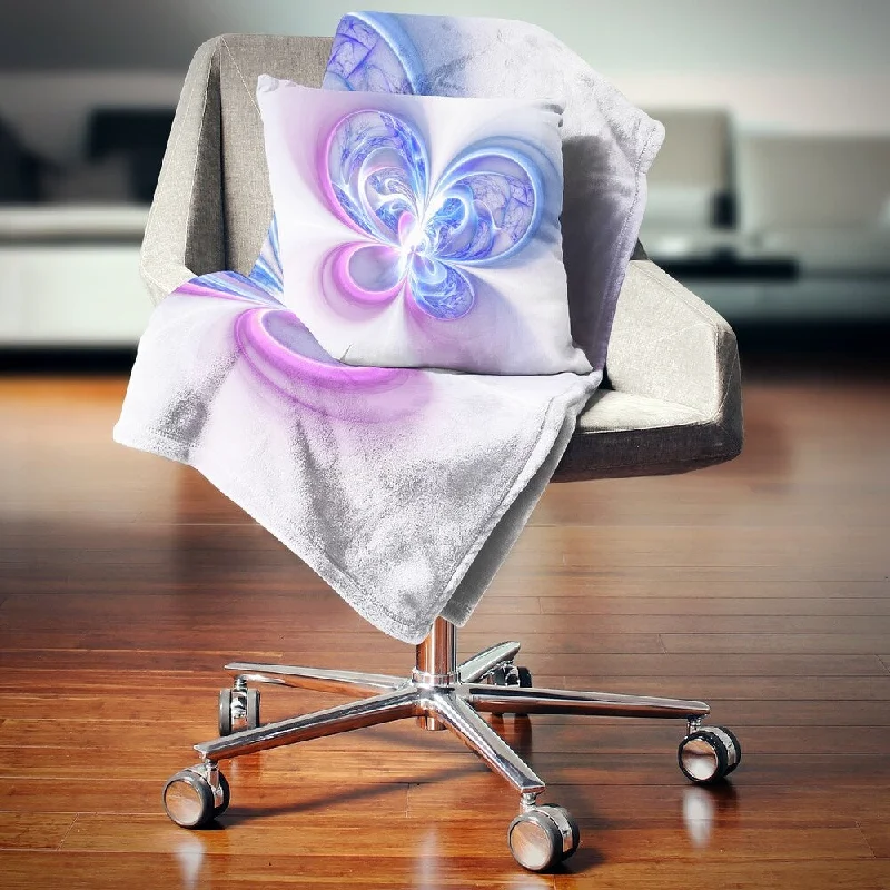 Alpaca wool blankets for a hypoallergenic and warm optionDesignart 'Shiny Purple Blue Digital Fractal Flower' Floral Throw Blanket Alpaca wool blankets for a hypoallergenic and warm optionDesignart 'Shiny Purple Blue Digital Fractal Flower' Floral Throw Blanket