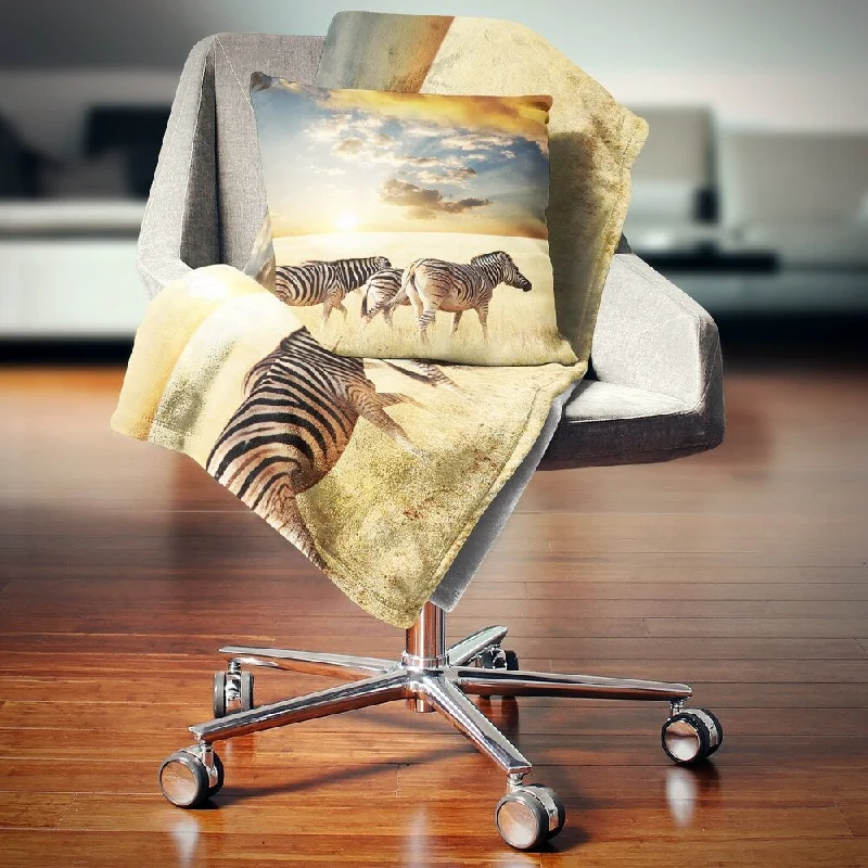 Acrylic blankets for a soft and affordable alternativeDesignart 'Zebras Walking in African Grassland' African Wall Throw Blanket Acrylic blankets for a soft and affordable alternativeDesignart 'Zebras Walking in African Grassland' African Wall Throw Blanket