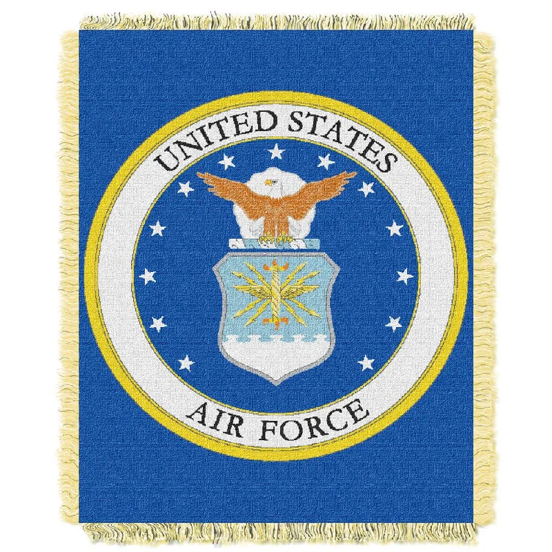Rayon from bamboo blankets for a silky and breathable feelENT 019 US Air Force Throw - Multi Rayon from bamboo blankets for a silky and breathable feelENT 019 US Air Force Throw - Multi