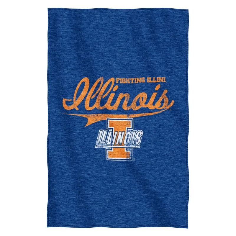 Queen - size blankets for standard - sized bedsIllinois Sweatshirt Throw Blanket