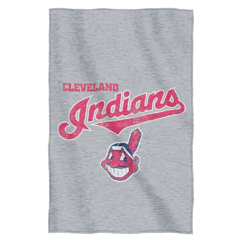 Chenille blankets with a thick and fuzzy textureIndians Sweatshirt Throw Blanket