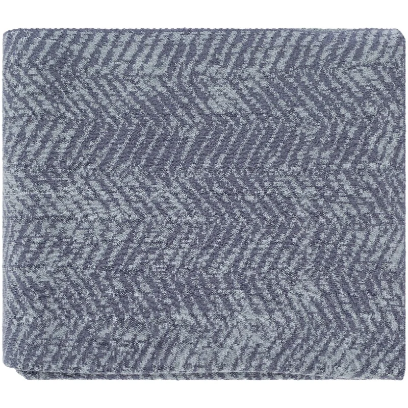 Rayon from bamboo blankets for a silky and breathable feelLahja Dark Blue 50" x 60" Modern Throw Rayon from bamboo blankets for a silky and breathable feelLahja Dark Blue 50" x 60" Modern Throw
